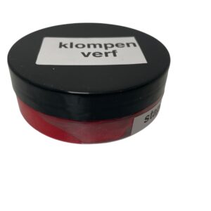 Staphorsterstip klompenverf rood 50 gram