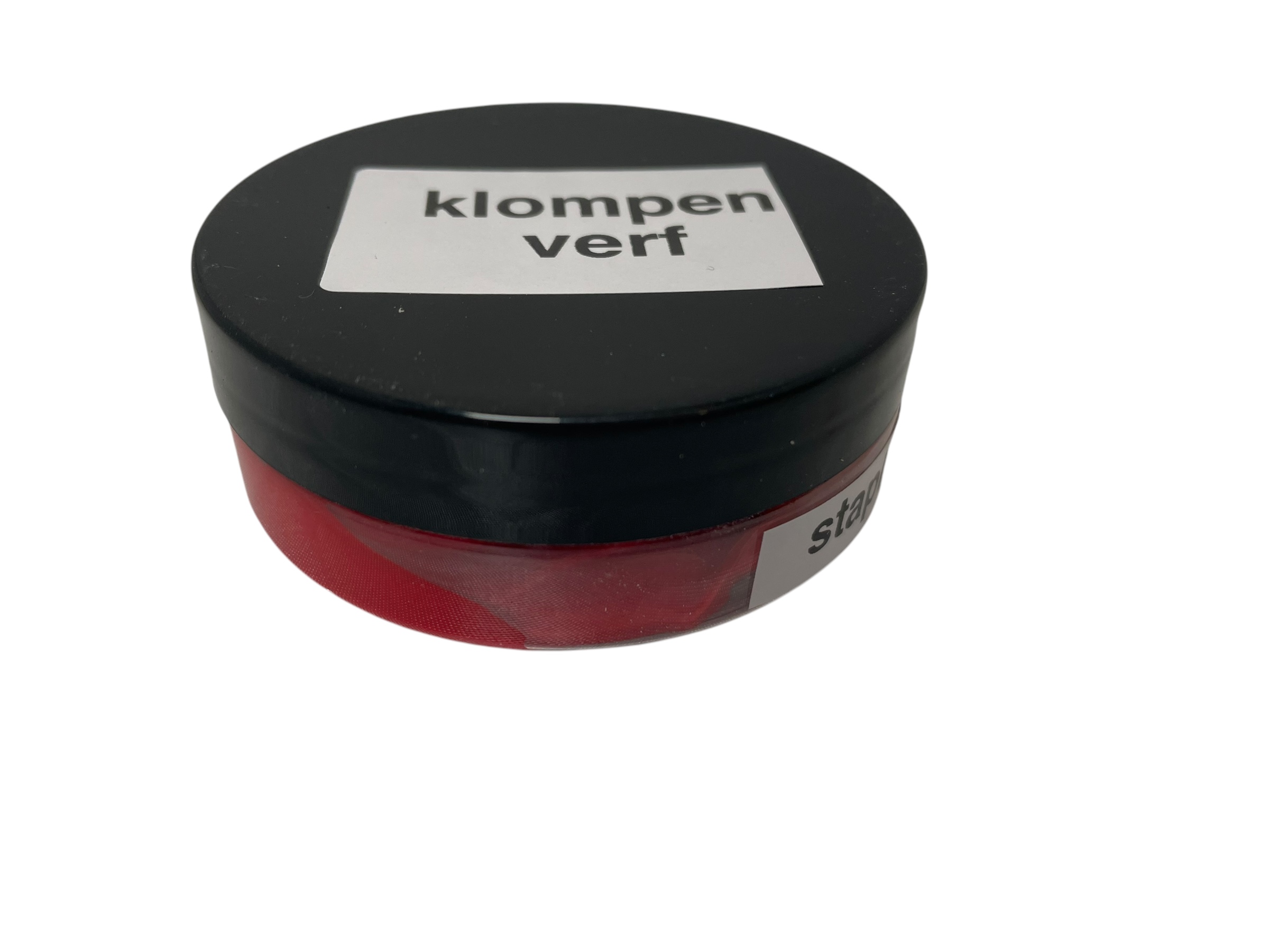 Staphorsterstip klompenverf rood 50 gram