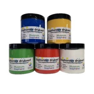 Set drukverf 5 x 250 gram