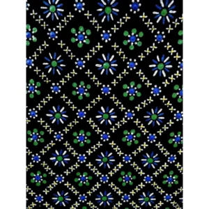 Zwarte Katoenen Tas met Staphorster Stipwerk – 41,5 × 38 cm nr. 3