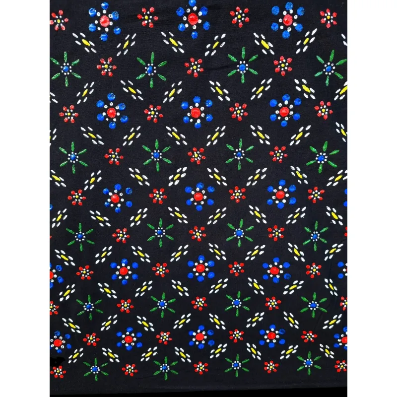 Zwarte Katoenen Tas met Staphorster Stipwerk – 41,5 × 38 cm nr. 4