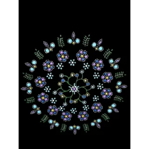 Zwarte Katoenen Tas met Staphorster Stipwerk – 41,5 × 38 cm nr. 5